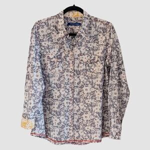 Georg Roth Floral Button Down Shirt M Cotton Boho Western Inspired Top